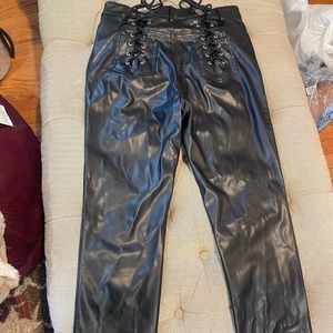Fashion nova - Lace up Leather pants